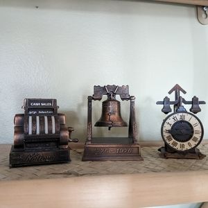 Three die cut pencil sharpeners